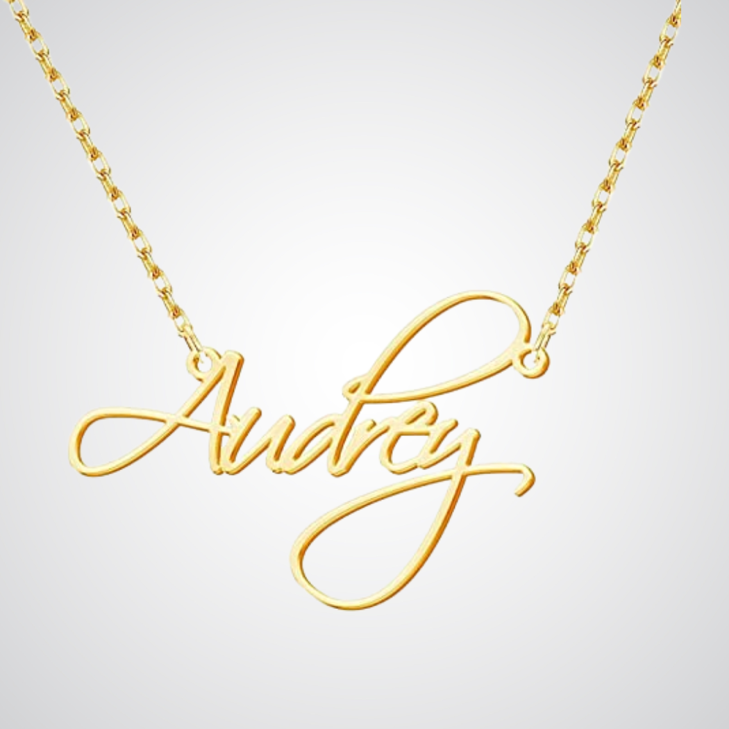  Gold Plated Name Pendant